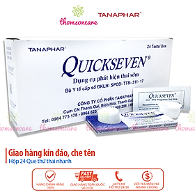 Hộp 24 que thử thai Quickseven - Test nhanh, chính xác - Giao hàng kín đáo, luôn che tên 