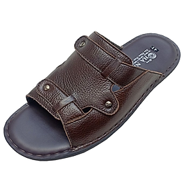 Dép Nam Quai Ngang Da Bò Thật TiTi ĐÔ Cao Cấp DN251d