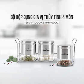 Mua Bộ hộp đựng gia vị thủy tinh 4 món Smartcook SM-8400OL