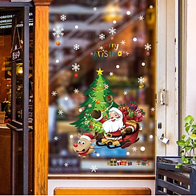 Mua Decal dán kính cao cấp - ÔNG GIÀ NOEL TUẦN LỘC-HM92043DS