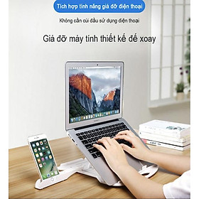 Giá Đỡ Laptop Điện Thoại COOSKIN Thiết kế đế xoay