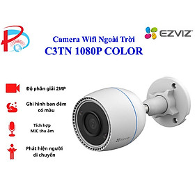Camera Wifi Ngoài Trời EZVIZ C3TN 2M Color Night Vision - có màu ban đêm, mẫu mới 2022 H265 - hàng chính hãng