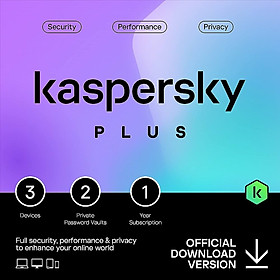 Kaspersky Plus 3 PC 1 Year - Hàng chính hãng
