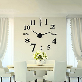 Mua Đồng hồ dán tường tự tạo DIY V.3 - Màu đen