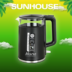 Ấm Siêu Tốc Thủy Tinh Sunhouse SHD1330 (1.7 Lít) - Hàng Chính Hãng
