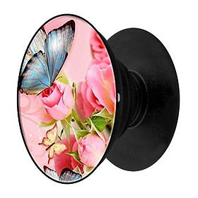 Mua Popsocket in hình dành cho điện thoại mẫu Bướm Xanh Và Hoa Hồng