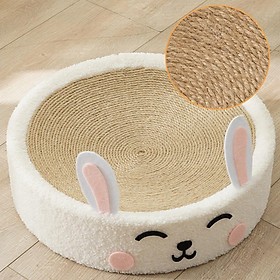 Round Cat Scratcher Board Cat Scratching Lounge Bed for Furniture Protection