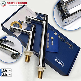 Mua Vòi Lavabo Lạnh Đồng Thau Mạ Crome LUXTA L1105T3 Và L1105T3B - Vòi chậu rửa mặt thân tròn kiểu cao