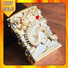 Mua Vỏ Hột Quẹt Bật Lửa Xăng Đá Zorro Z91299A Thiết Kế Họa Tiết Rồng Quận 4 Mặt Ôm Ngọc Đỏ May Mắn -KHÔNG XĂNG