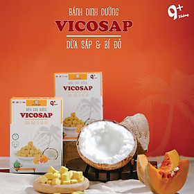 [CHO BÉ] BÁNH DINH DƯỠNG DỪA SÁP & BÍ ĐỎ VICOSAP