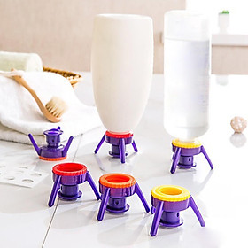 6x Creative  Down Shampoo Bottle Holder for Kitchen Seasoning Bottles Flip-it Inverted Caps Milk Bottles