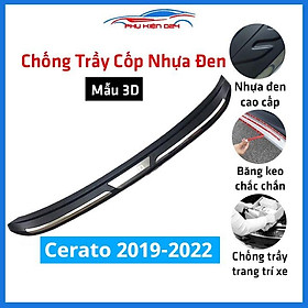 Ốp chống trầy cốp ngoài nhựa đen Cerato 2019-2020-2021-2022 hàng loại 1 dán cốp sau chống xước trang trí xe