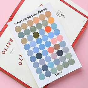 Stickers basic dot, label phong cách Hàn