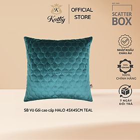 Mua SCATTER BOX Vỏ Gối cao cấp nhập khẩu Ireland Anh Quốc HALO màu TEAL kích thước 45X45CM phong cách hiện đại