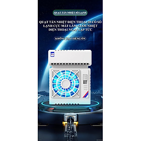 Mua Quạt tản nhiệt điện thoại S5 có trang bị sò lạnh làm mát cực nhanh kèm theo đèn led RGB tự đổi màu - VL