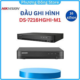 Mua Đầu ghi hình HIKVISION 16 kênh Turbo HD 5 DS-7216HGHI-M1  gán thêm 2 camera IP 5MP  phân biệt người và phương tiện - Hàng chính hãng
