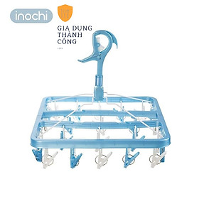 Mua Móc chùm treo quần áo vuông gập inochi Hara phơi tất quần áo lót trẻ em người lớn