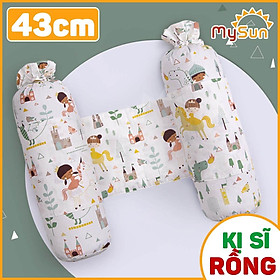 Bộ gối ôm nằm chặn cho trẻ bé sơ sinh ngủ chống giật mình an toàn cao cấp MySun