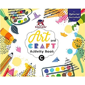 Hình ảnh Art and Craft Activity Book C for 3-4 Year old kids with free craft material