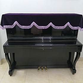 Mua Khăn phủ đàn Piano cơ & Khăn phủ đàn Piano Điện nhung tím Oải Hương