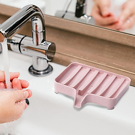Self Draining Soap Dishes Drain Shelf Durable for Toilet Counter Top Bathtub
