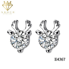 Khuyên tai bạc Ý s925 lấp lánh ánh kim E4367 - AROCH Jewelry