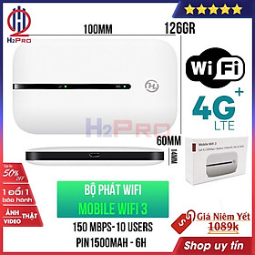 Mua Bộ phát wifi 4G không dây H2Pro WIFI 3 cao cấp  tốc độ cao 150MBPS-10 Users  bộ phát wifi từ sim 4G