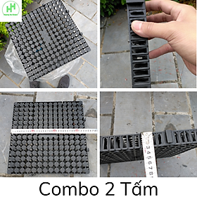 Mua 2 Vỉ nhựa thoát nước  chống ngập úng nước  dùng cho sân vườn KT: 34x34x3cm (9 tấm = 1m2)