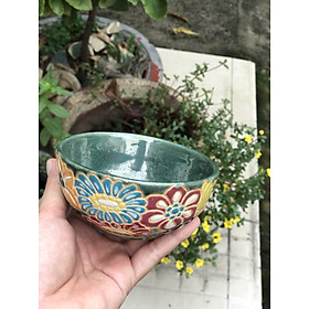 Mua CHÉN BÁT BÁCH HOA GỐM SỨ NAM BỘ THỦ CÔNG MỸ NGHỆ TRANG TRÍ DEOCOR