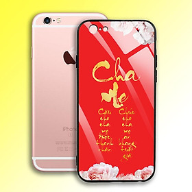 Ốp Lưng Mạ Màu Vàng Ánh Kim cho điện thoại Iphone 6 Plus / 6S Plus - 03002 7993 CHAME03 - Cha Mẹ thư pháp - Hàng Chính Hãng