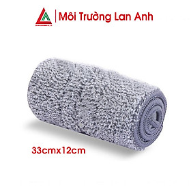 Giẻ Lau Nhà Kitimop Thay Thế - Kích Thước 33x12 Cm - Chất Liệu Microfiber Cao Cấp