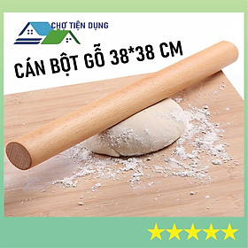 Mua Cây Cán Bột Gỗ 28 Cm Cán Bột Mì Làm Bánh Cao Cấp - CANBOTGO280