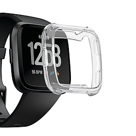 TPU Silicone Cover Case Watch Casing Guard Protector for Fitbit Versa Smart Band