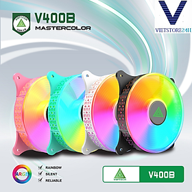 Fan V400B LED ARGB (Đen, Trắng, Hồng, Xanh) - Hàng chính hãng