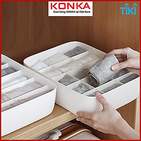 Mua Hộp đựng đồ lót vớ tất Cicico H715 không ngăn không nắp  hộp đựng đồ nhỏ gọn tiện lợi tiết kiệm không gian