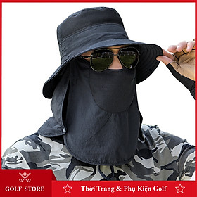 Hình ảnh Mũ golf nam tai bèo thoáng khí thấm hút mồ hôi cực tốt chống nắng kèm khẩu trang MG006