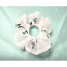 Dây cột tóc scrunchies mới mẫu chữ