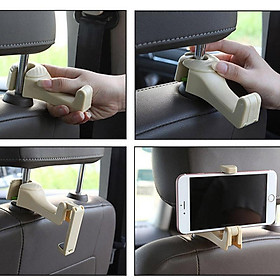 Mua KẸP ĐIỆN THOẠI KIÊM MÓC TREO ĐỒ GHẾ SAU XE Ô TÔ R05