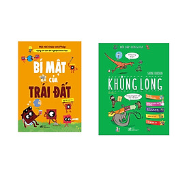 Combo 2 cuốn sách: Cùng em làm thí nghiệm khoa học: Bí mật của trái đất + Hỏi đáp cùng em - Khủng long