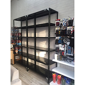 Mua KỆ SẮT V LỖ đa năng - kệ kho hàng C1m5 x D1m2 x R50cm  4 tầng  Loại dày  chịu tải tốt