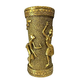 Mua Lọ hoa họa cây dừa CTVD28 10.9 x 10.7 x 20.2cm Tundo mạ vàng