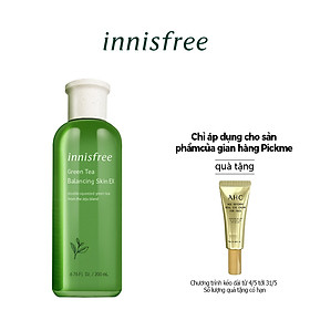 Nước Cân Bằng Dưỡng Ẩm Từ Trà Xanh Đảo Jeju Innisfree Green Tea Balancing Skin EX 200ml