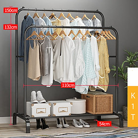 Mua Giá treo  kệ treo quần áo kèm chỗ để giày dép thông minh siêu tiện lợi gọn gàng không gian