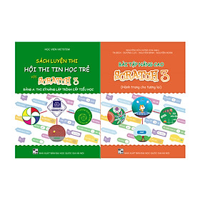Ảnh bìa Combo 2 sách Bài tập nâng cao và Luyện thi tin học trẻ cấp Tiểu học với Scratch 3