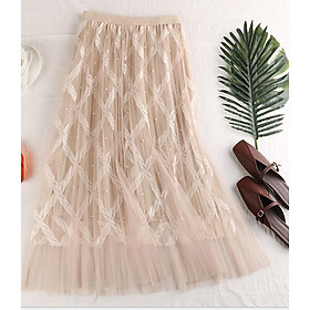 Chân váy ren Tutu ren thừng sang trọng hàng cao cấp VAY20 Free size
