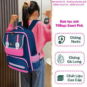 Balo Học Sinh TNBags Smart Pink TN.B 3112, Balo Học Sinh Cho Bé Gái, Chống thấm nước bền màu và dễ dàng vệ sinh