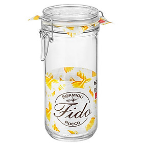 Hũ thủy tinh thân cao Fido Bormioli Rocco | 750ml – 1L – 1.36L | Đựng pasta, spaghetti, ngũ cốc