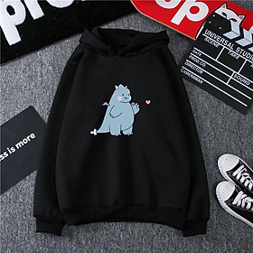 ÁO KHOÁC HOODIE UNISEX FORM RỘNG KHỦNG LONG BỤNG BỰ DỄ THƯƠNG