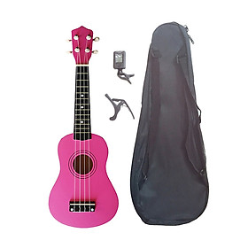 Đàn Ukulele Soprano Woim 35A15 tặng kèm bao vải, capo nâng tông và máy lên dây điện tử