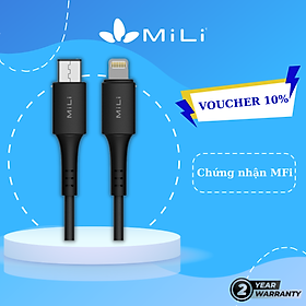 Mua Cáp sạc type C to Light ning - MILI PD 60W  dây sạc 1m - HI-L70 - Hàng Chính Hãng